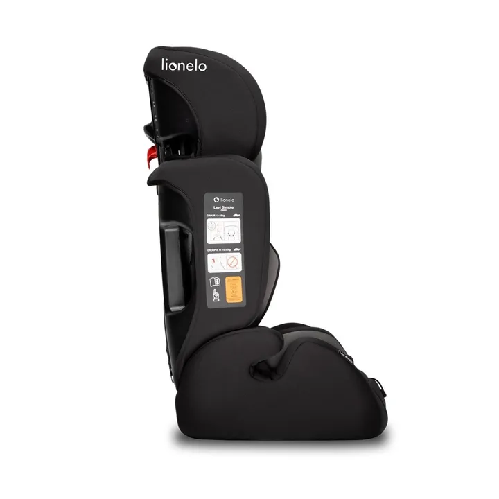 Дитяче автокрісло Lionelo LEVI SIMPLE BLACK — Photo 6