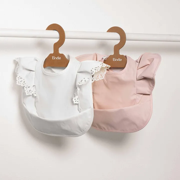 Нагрудник для годування Elodie Details Baby Bib Vanilla White — Photo 4