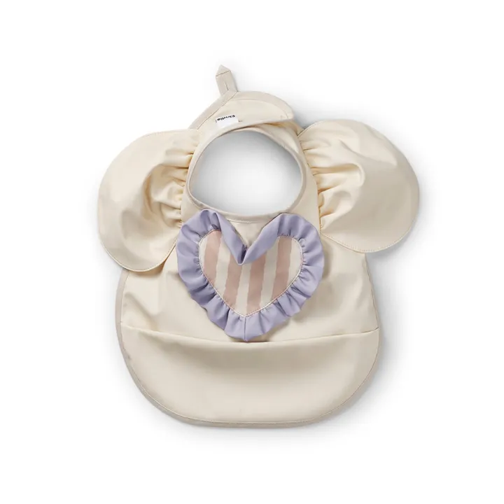 Нагрудник для годування Elodie Details Baby Bib Oat White — Photo 2