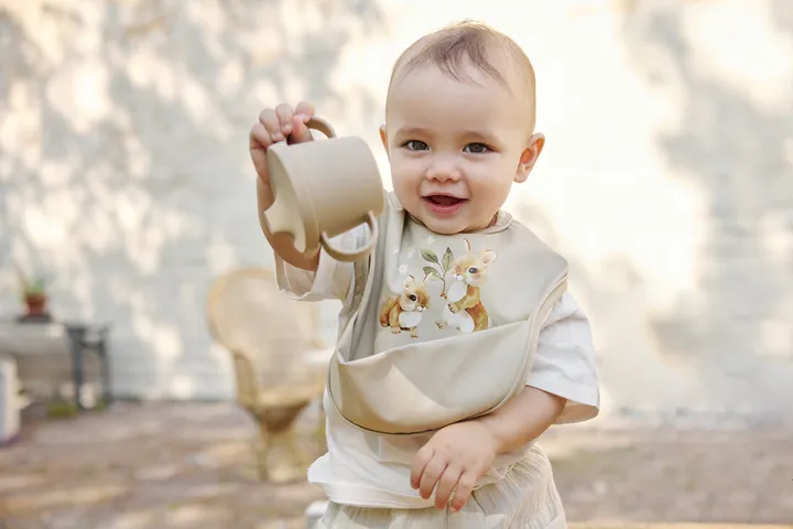 Нагрудник для годування Elodie Details Baby Bib Bunny Darling — Photo 3