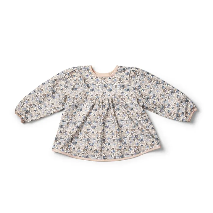 Нагрудник з рукавами для годування Elodie Details Longsleeved Baby Bib Blue Garden — Photo 3