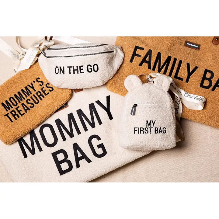 Сумка через плече Childhome Banana bag teddy white, арт. CWBANATW — Photo 21