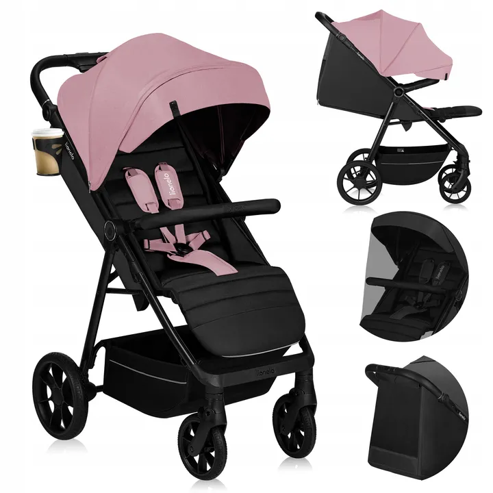 Прогулянкова коляска Lionelo MIRA PINK ROSE — Photo 6
