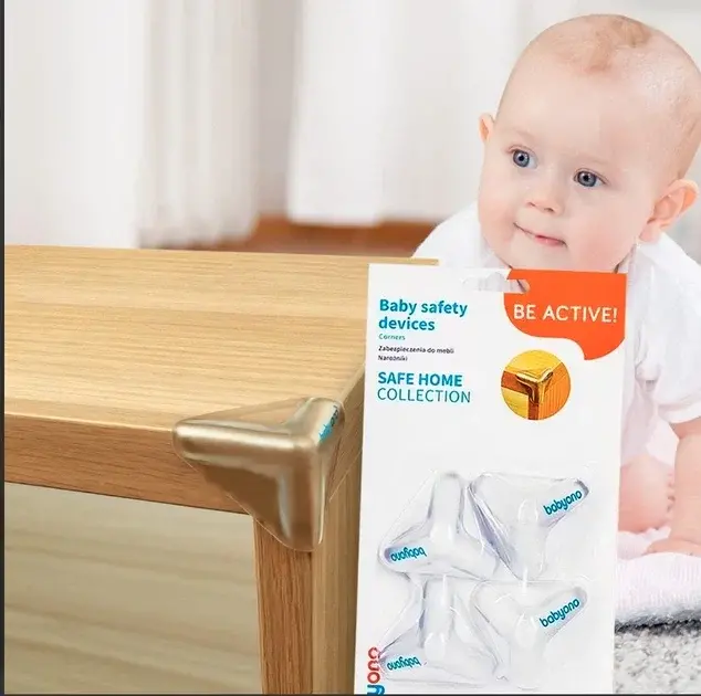 Безпечний дім: "Захист на гострі краї" (4 шт.) / (Напівпрозорі) "BabyOno" — Photo 3