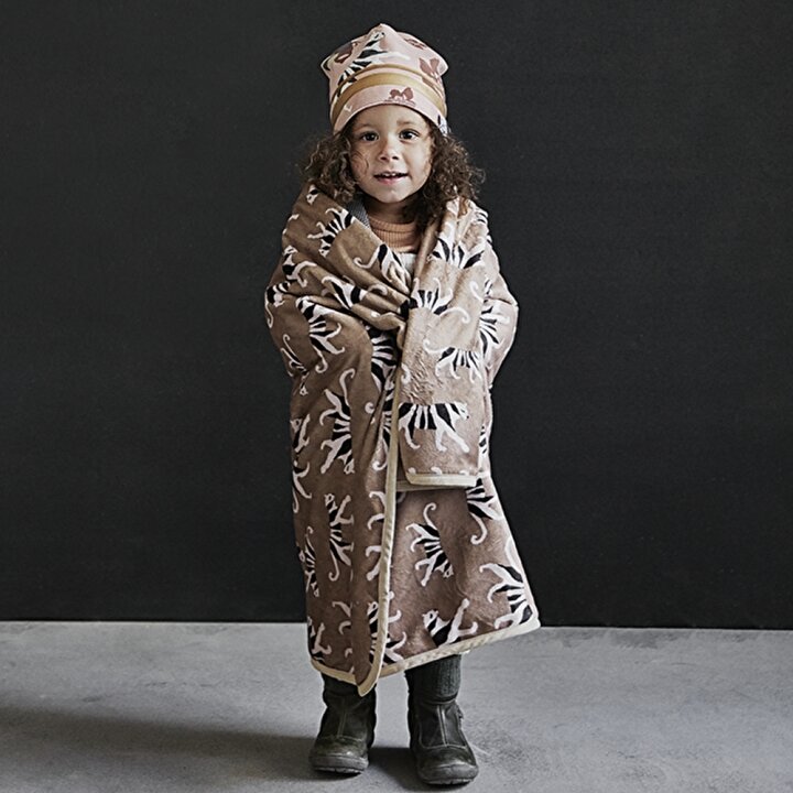 Elodie - Дитячий плед Pearl Velvet Blanket, колір Warm White Tiger Sand — Photo 5