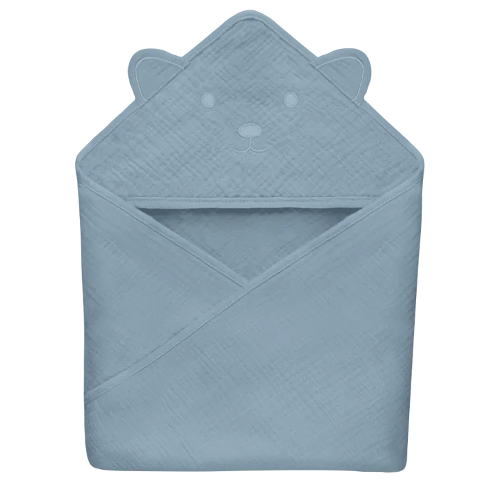 Рушник Lionelo MUSLIN HOODED TOWEL GREY SKY — Photo 3