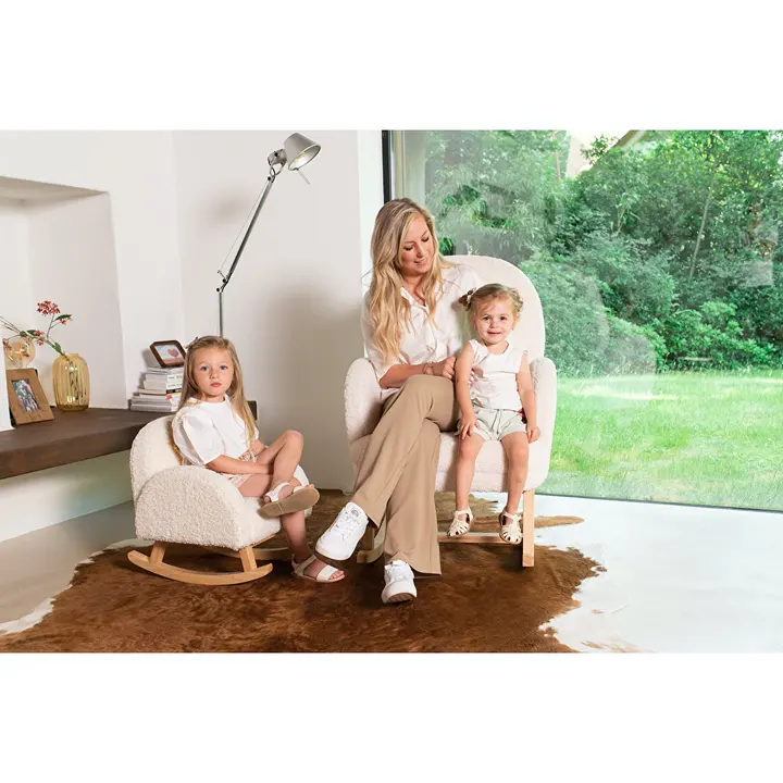Крісло - гойдалка дитяче Childhome teddy white, арт. RCKTOW — Photo 21