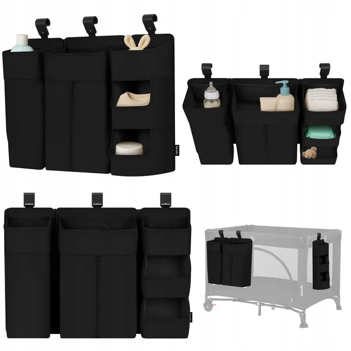Органайзер для ліжечка Lionelo SIDEPOCKET LARGE BLACK — Photo 5