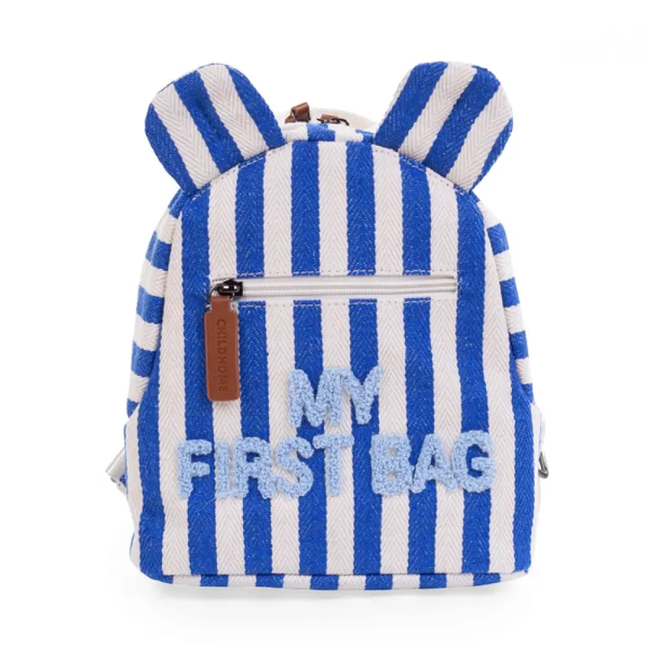 Рюкзак дитячий Childhome My first bag stripes electric blue, арт. CWKIDBSTBL — Photo 10