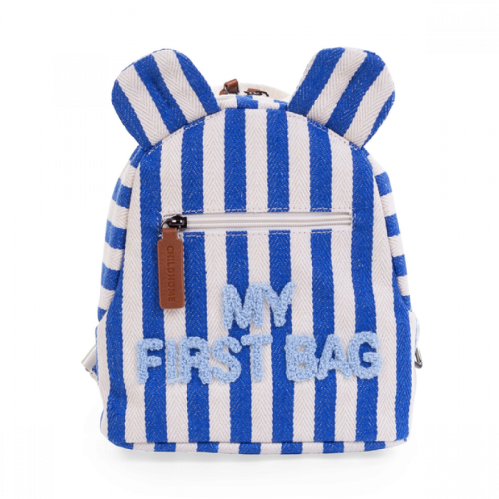 Рюкзак дитячий Childhome My first bag stripes electric blue — Photo 10