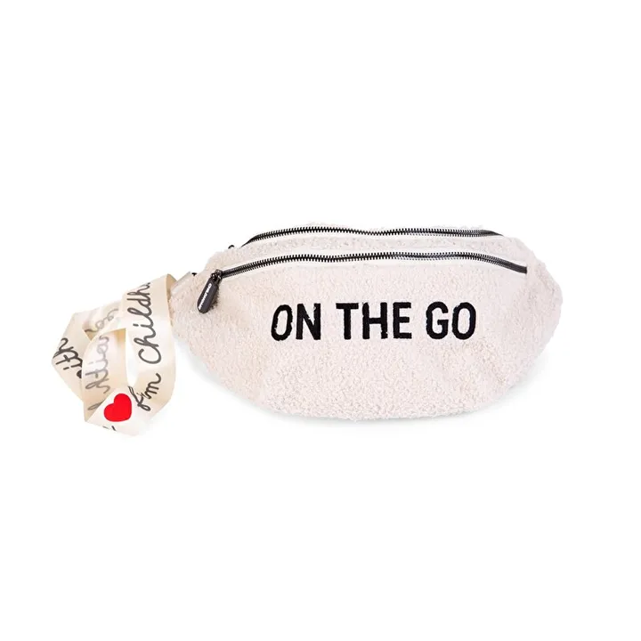 Сумка через плече Childhome Banana bag teddy white, арт. CWBANATW — Photo 13
