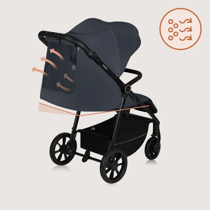 Прогулянкова коляска Lionelo IVA GREY GRAPHITE — Photo 7