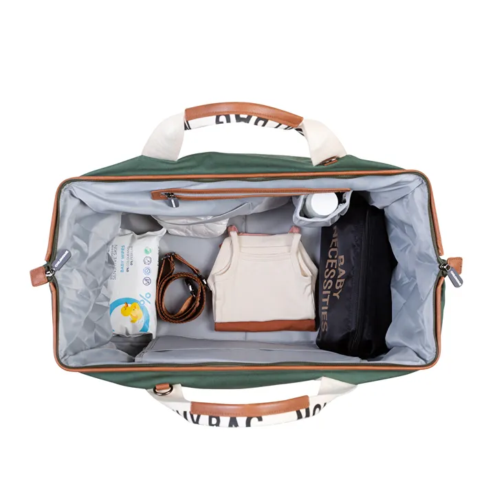Сумка Childhome Mommy bag Signature canvas green, арт. CWMBBSCGR — Photo 25