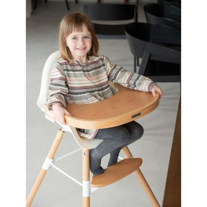 Столик до стільця для годування Childhome Evolu natural/wood — Photo 12