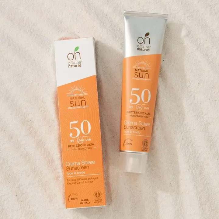 Органічний cонцезахисний флюїд SPF 50 в алюмінієвій тубі Officina Naturae, 75 мл — Photo 14
