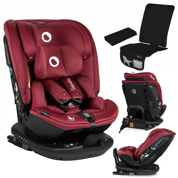 Дитяче автокрісло Lionelo BASTIAAN RWF I-SIZE RED BURGUNDY — Photo 6
