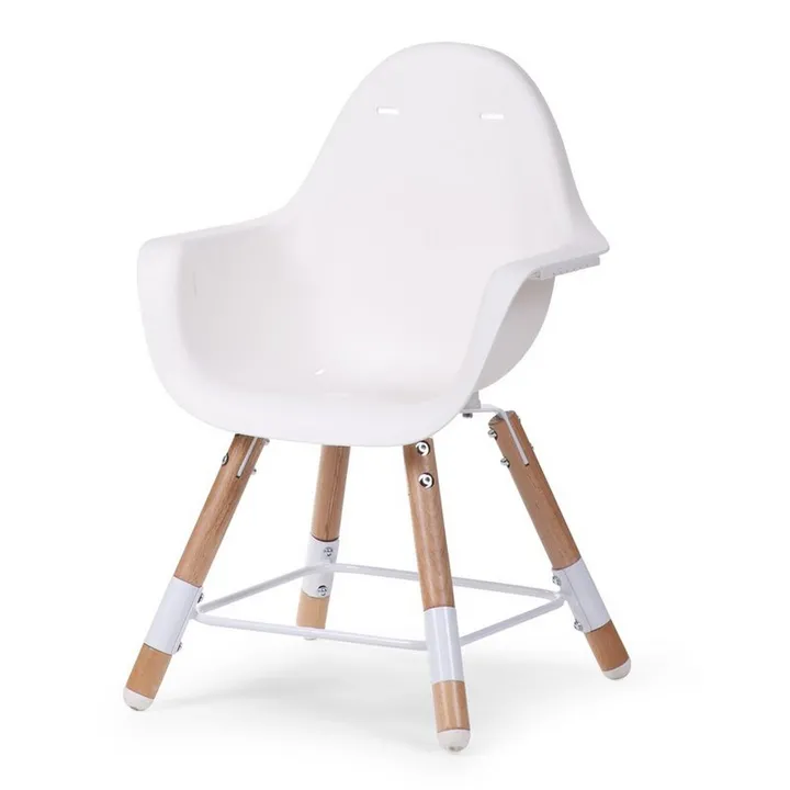 Стілець для годування Childhome Evolu 2 з бампером natural/white, арт. CHEVOCHNW — Photo 27