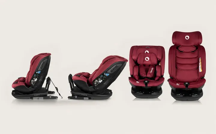 Дитяче автокрісло Lionelo BASTIAAN RWF I-SIZE RED BURGUNDY — Photo 7
