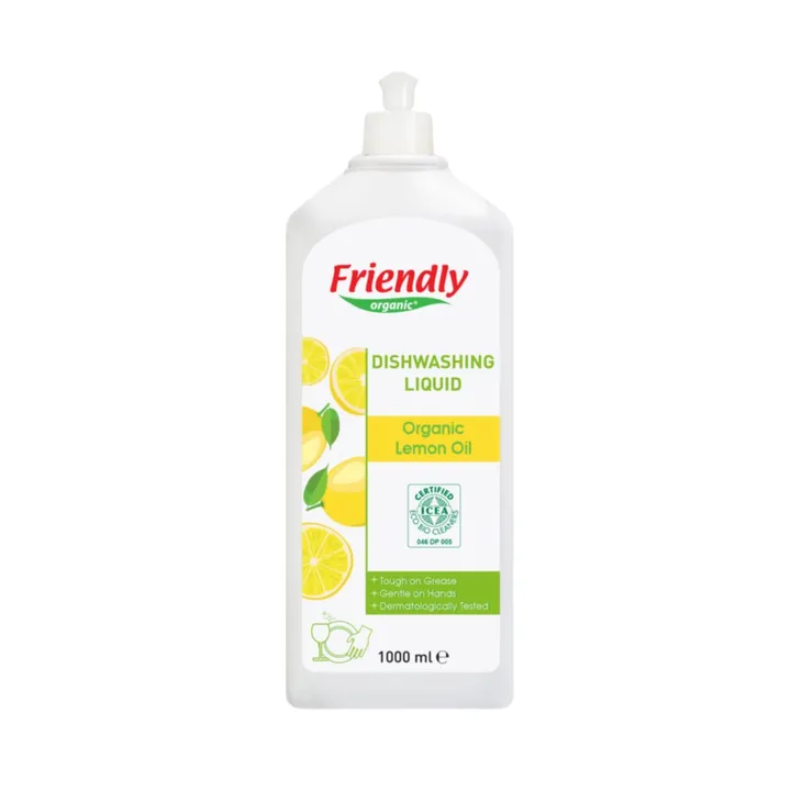 Органічний засіб для миття посуду Friendly Organic з лимонною олією 1000 мл — Photo 17