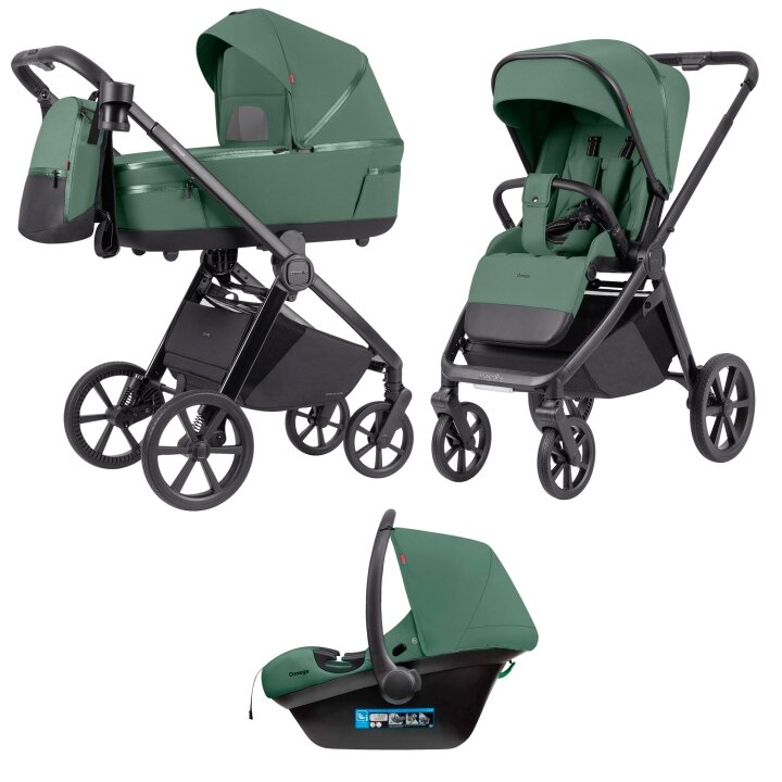 Коляска універсальна CARRELLO Omega CRL-6545 (3in1) Nova Green /1/