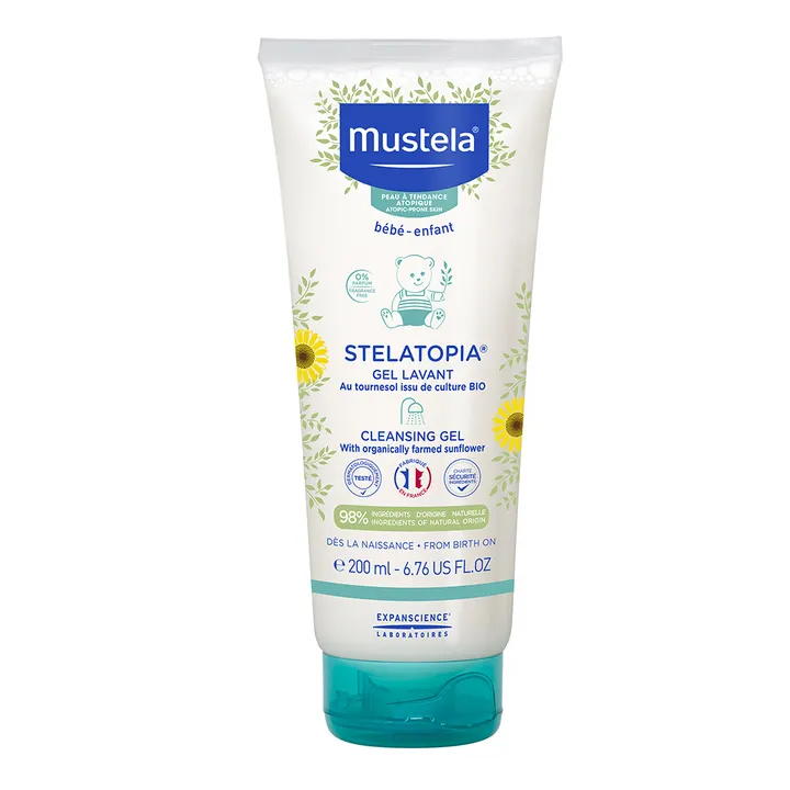 Гель для купання Mustela Stelatopia Cleansing Gel Lavant 200 мл — Photo 3