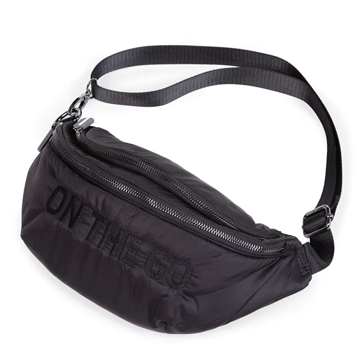 Сумка через плече Childhome Banana bag puffered black, арт. CWBANAPBL — Photo 16