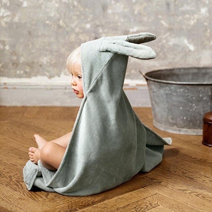 Elodie Details - Рушник з капюшоном, Green Mineral Bunny — Photo 7