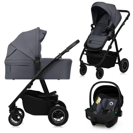 Універсальна коляска 3 в 1 Lionelo AMBER PLUS GREY GRAPHITE — Photo 5