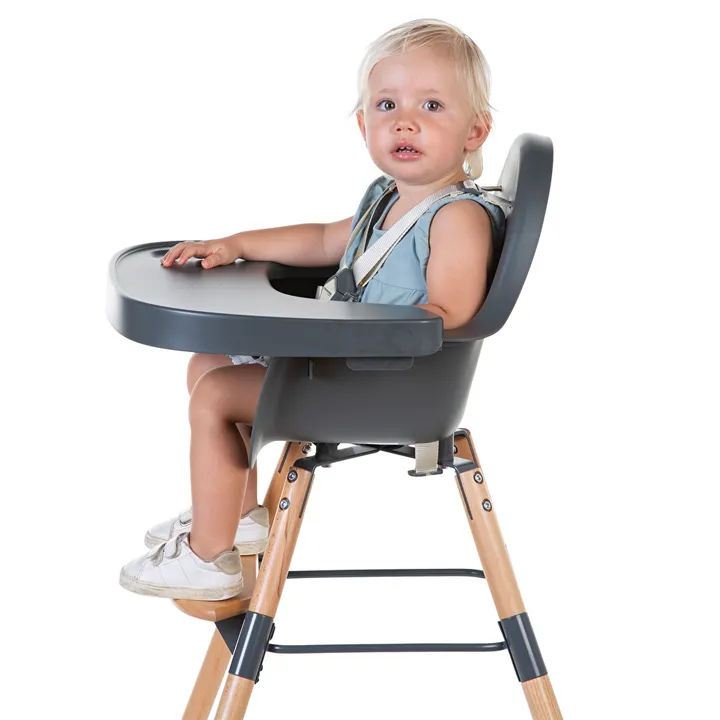 Стілець для годування Childhome Evolu 2 з бампером natural/anthracite, арт. CHEVOCHNA — Photo 22