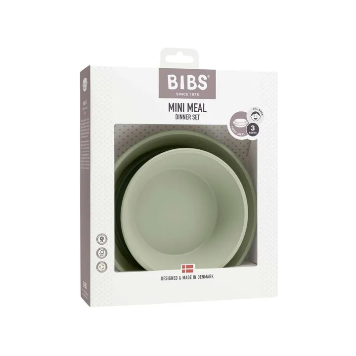 Набір дитячих тарілок BIBS Dinner Plate Set Sage (2 шт) — Photo 7