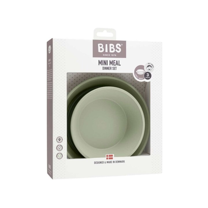 Набір дитячих тарілок BIBS Dinner Plate Set Sage (2 шт) — Photo 7