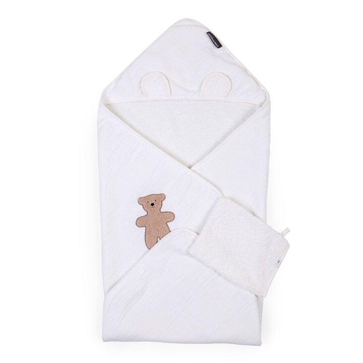 Рушник з капюшоном Childhome 80x80 terry teddy — Photo 21