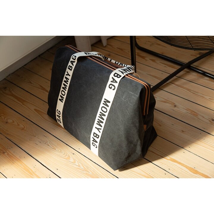 Сумка Childhome Mommy bag Signature canvas black — Photo 21