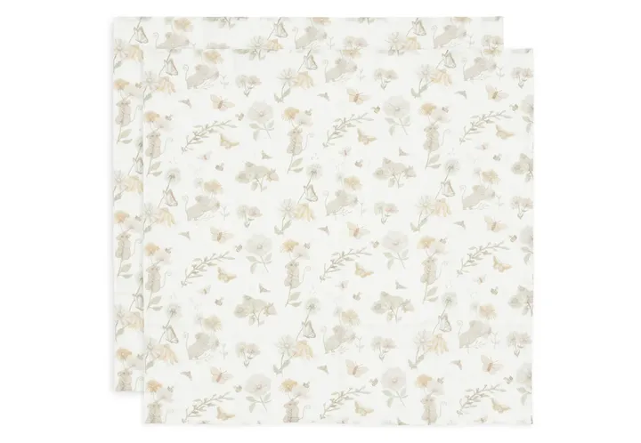 Муслінові пелюшки Jollein 70×70 см, Dreamy Mouse, 2 шт. — Photo 4