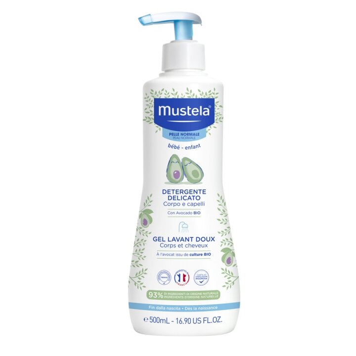 Ніжний очищуючий гель для голови і тіла MUSTELA (Мустела) Gentle cleansing Gel 500 мл