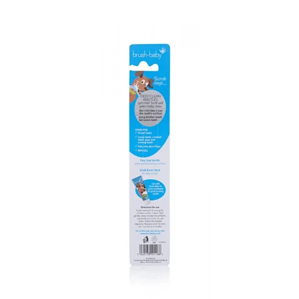 Зубна щітка Flossbrush (від 6 років) - Blue, (Brush-baby) — Photo 7