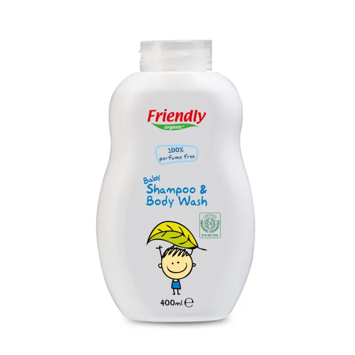 Органічний дитячий шампунь-гель Friendly Organic без запаху 400 мл — Photo 15