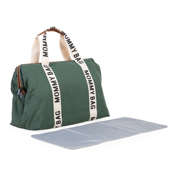 Сумка Childhome Mommy bag Signature canvas green — Photo 17