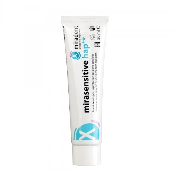 Зубна паста для чутливих зубів (50 мл) Mirasensitive hap+, (Miradent) — Photo 3