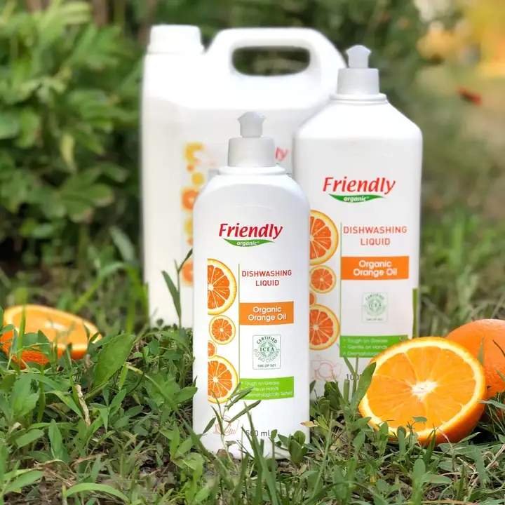 Органічний засіб для миття посуду Friendly Organic з апельсиновою олією 500 мл — Photo 13