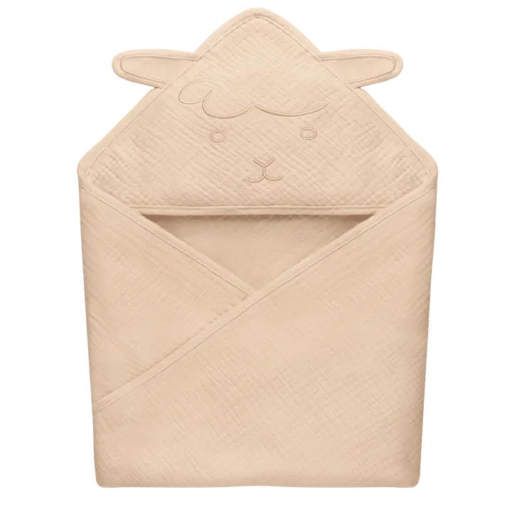 Рушник Lionelo MUSLIN HOODED TOWEL BEIGE SAND — Photo 2