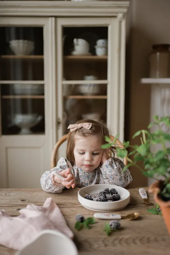 Набір для годування Elodie Details Silicone Bowl Set Blue Garden — Photo 12