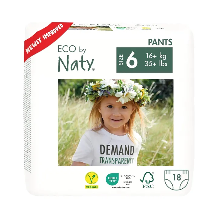 Органічні підгузки-трусики Eco by Naty Розмір 6 (16+ кг) 18 шт — Photo 9