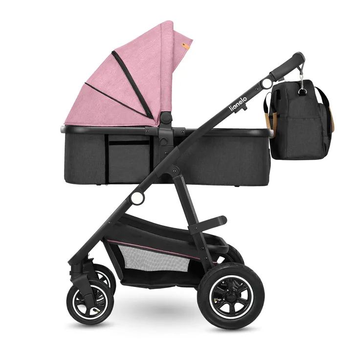 Універсальна коляска 3 в 1 Lionelo AMBER PINK ROSE — Photo 7