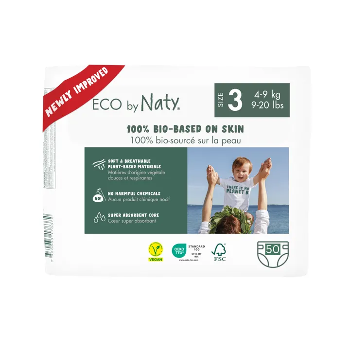 Органічні підгузники Eco by Naty Розмір 3 (від 4 до 9 кг) 50 шт — Photo 10
