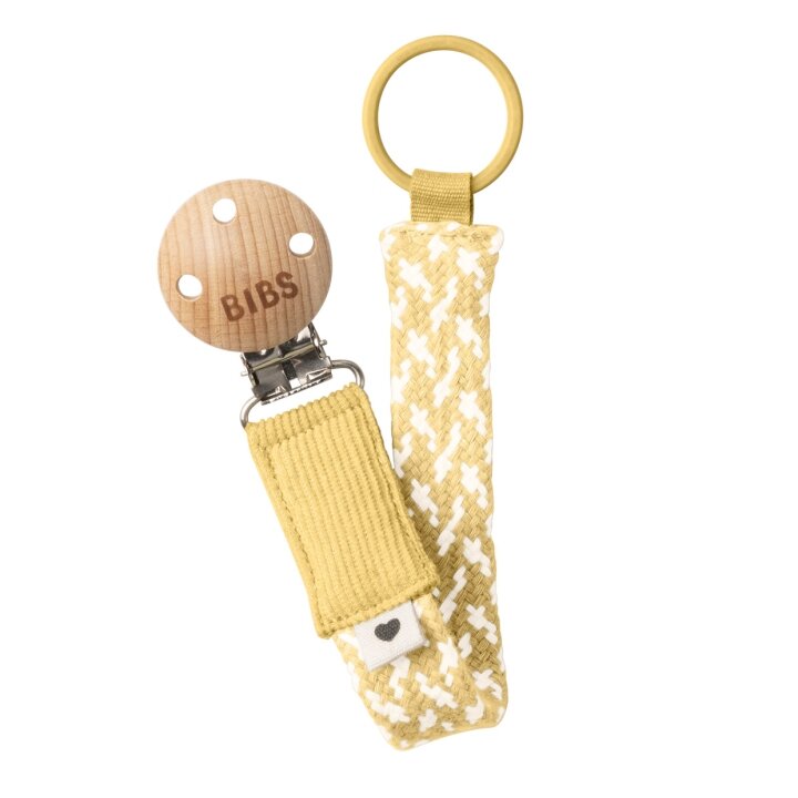 Тримач для пустушки BIBS Pacifier Clip Braided Mustard — Photo 41