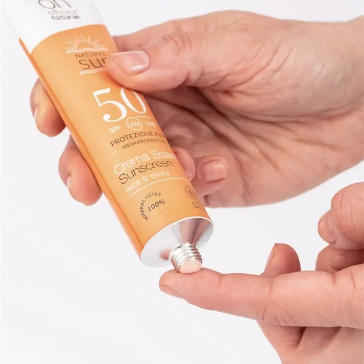 Органічний cонцезахисний флюїд SPF 50 в алюмінієвій тубі Officina Naturae, 75 мл — Photo 11