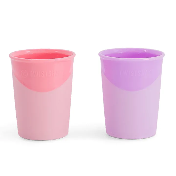 Чашки 170мл Twistshake Pastel Pink Purple (2шт) 6+ міс