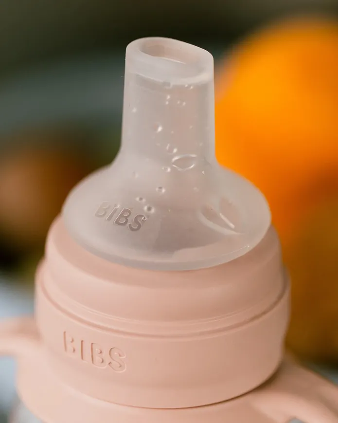 Дитяча пляшечка непроливайка з носиком BIBS Baby Sippy Bottle Spout Silicone 1 pack 150 ml Blush — Photo 4