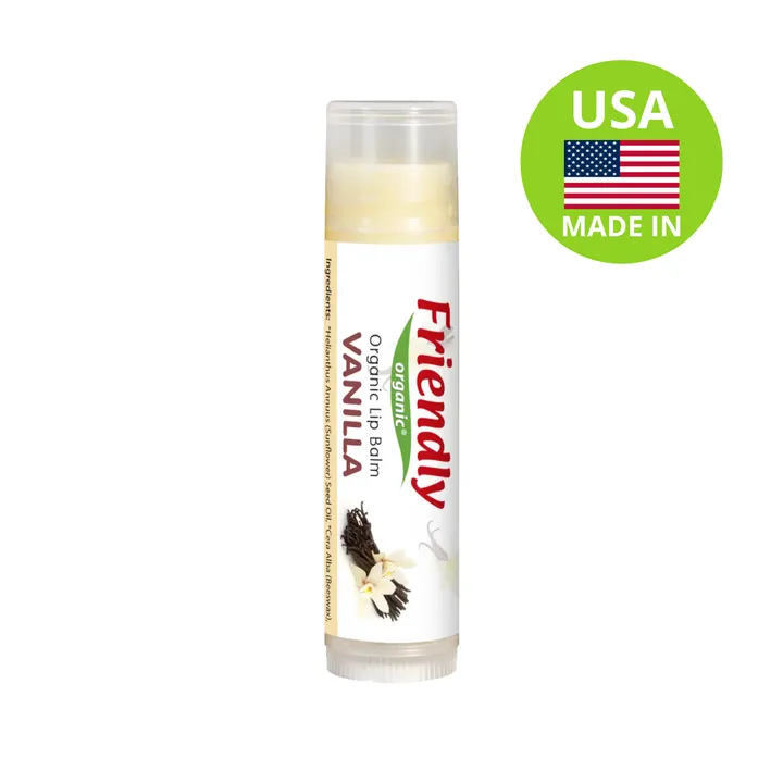 Органічний бальзам для губ Friendly Organic ваніль 4,25 гр — Photo 6